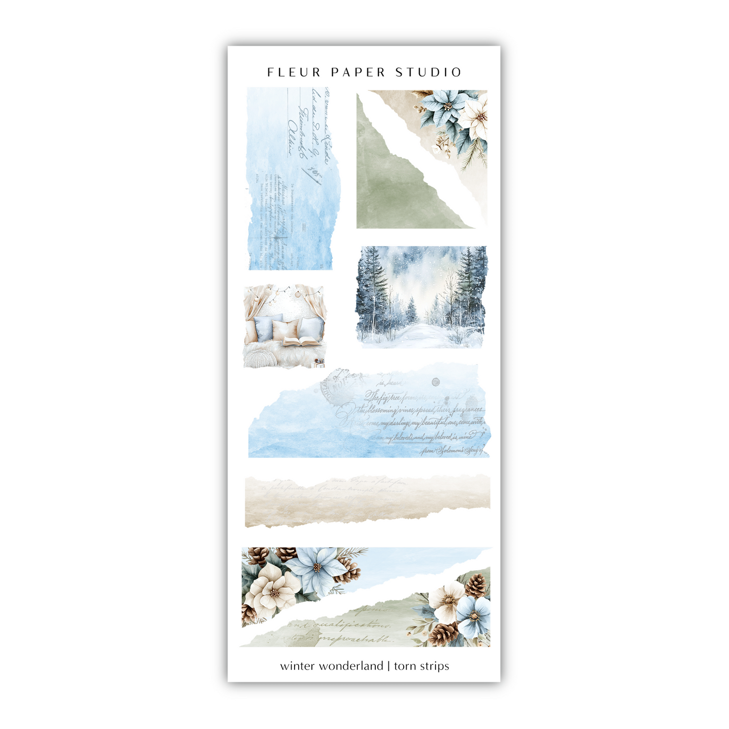 a bookmark with a picture of a snow covered mountain