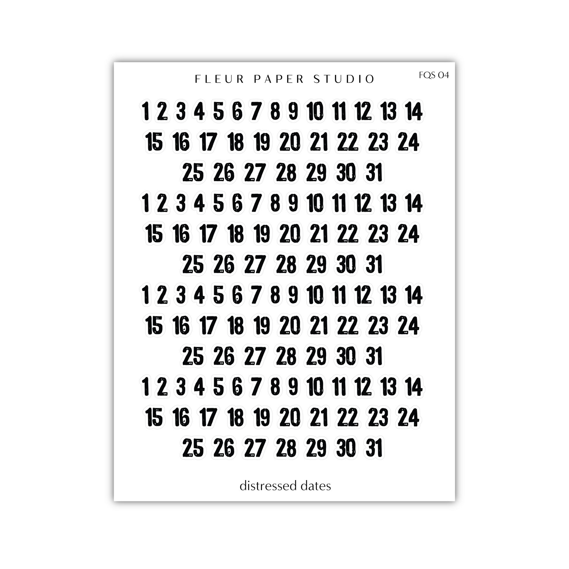 a black and white calendar with numbers on it