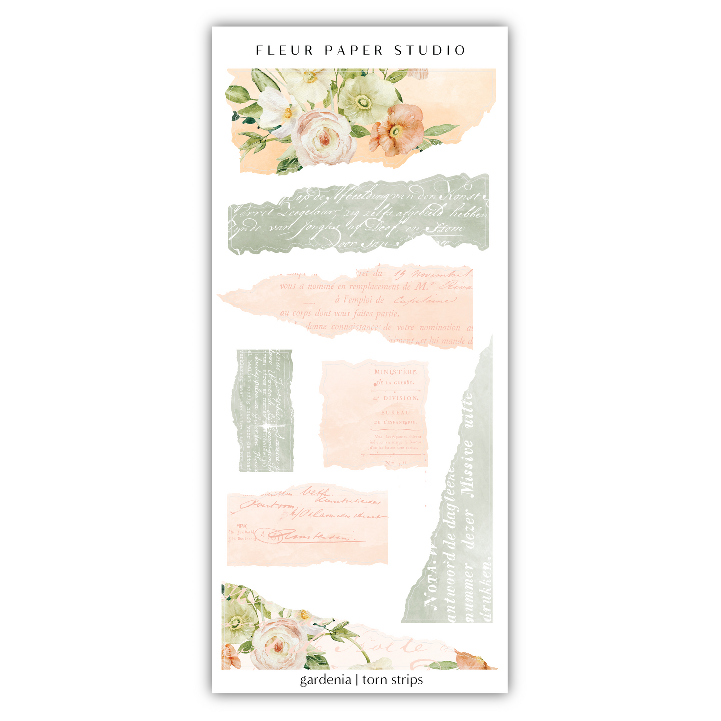 a bookmark with flowers and writing on it