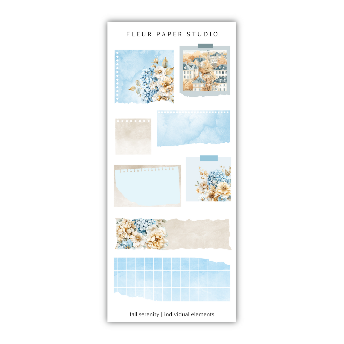 a sticker sheet with flowers on it