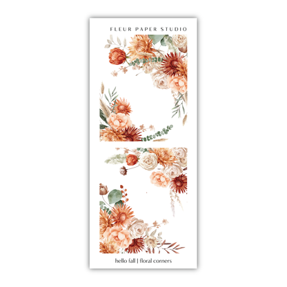 a floral sticker with a white background