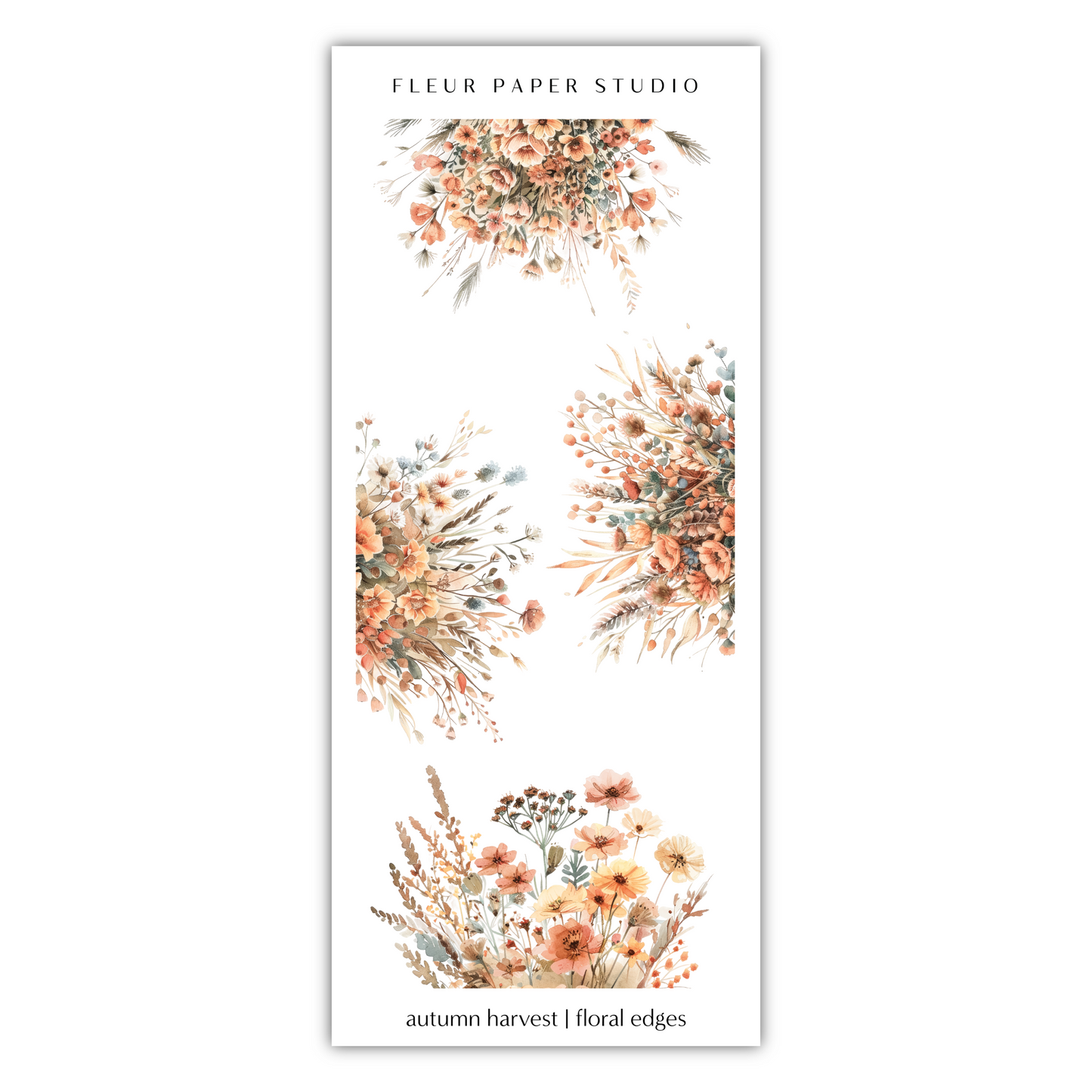 a sticker with flowers and plants on it