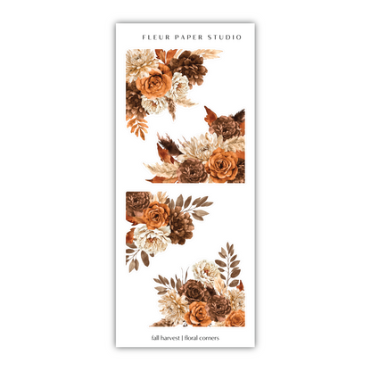 a bookmark with flowers and leaves on it