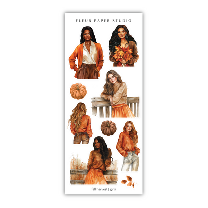 a sticker sheet with different images of women