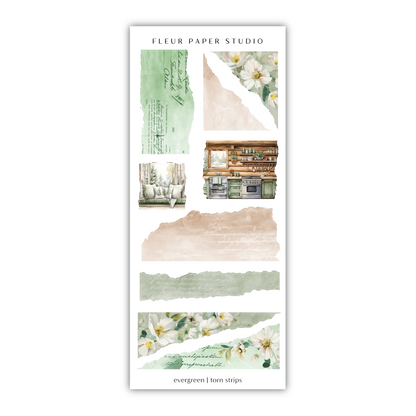 a bookmark with a watercolor painting of flowers and a bench